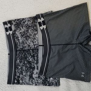 Under Armour compression shorts bundle, size medium- 2" inseam